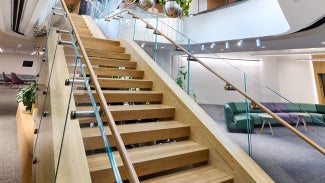 A stairway at GCAD