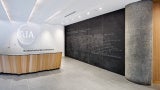 A wall at GCAD describing the AIA Gold Medal