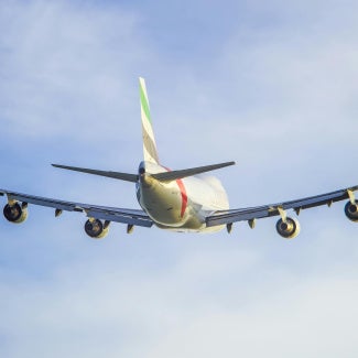 An airplane